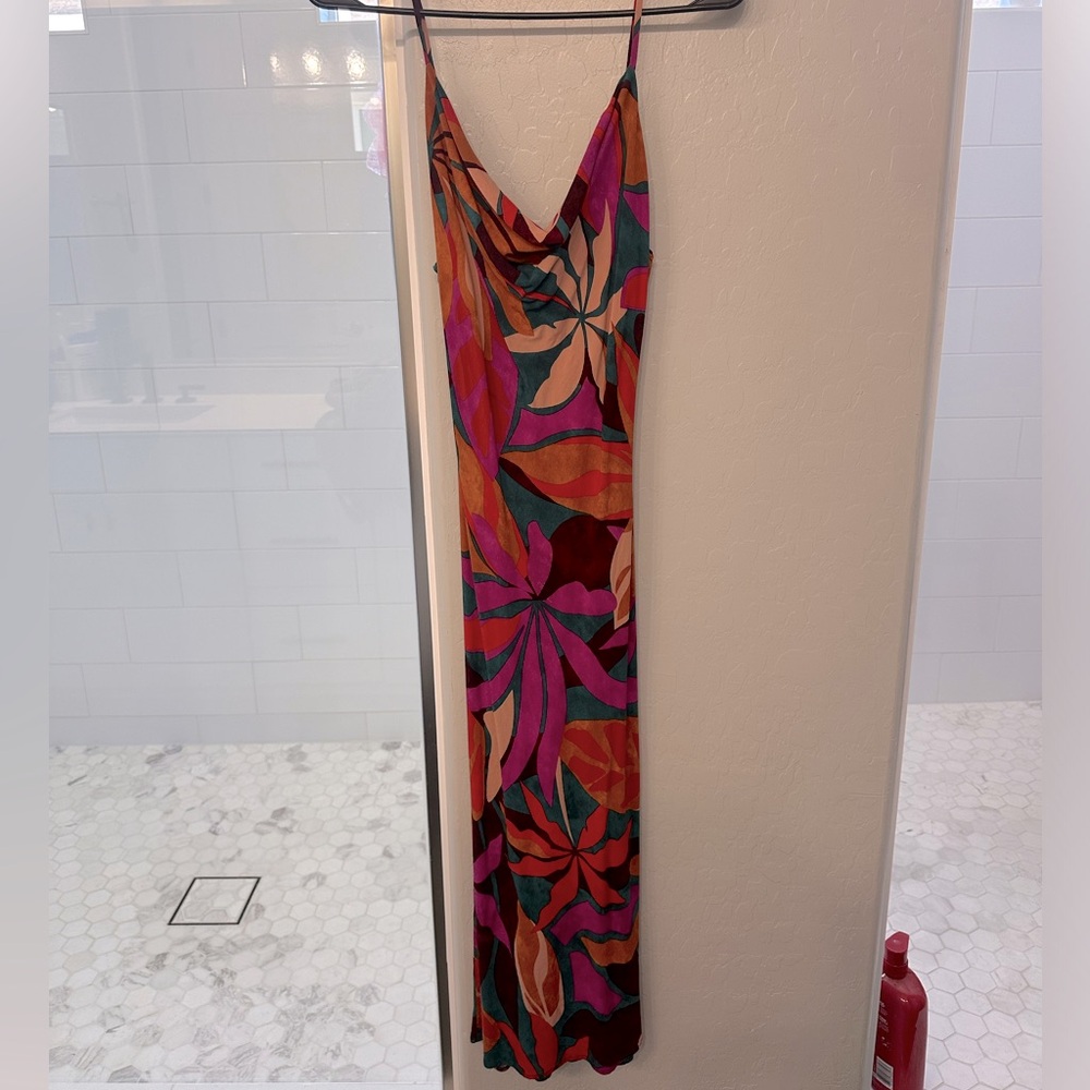 Tropical vibes floral vacation dress